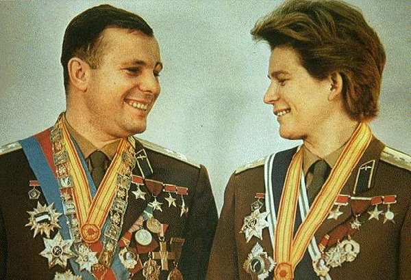 Yuri Gagarin y Pavel Popovich